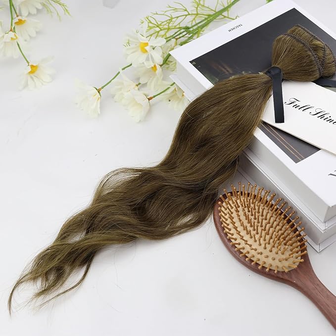 Full Shine Brown Clip in Hair Extensions Color 4 Chocolate Brown Seamless Clip in Hair Extensions Human Hair Straight Natural Hair Invisible Hair Extension Lace Weft 14 Inch 3 PCS 60 G