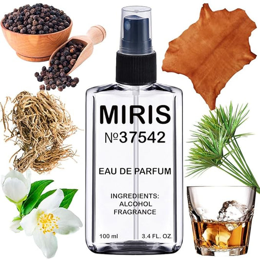 MIRIS No. 37542, Inspired by Dark Lord, Long-Lasting Eau de Parfum for Men, Spray 3.4 Fl Oz / 100 ml