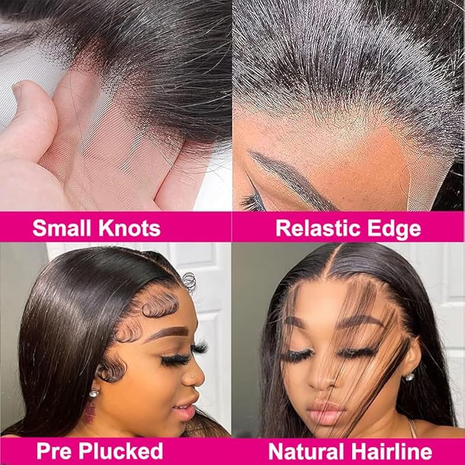Tuneful 13x6 HD Lace Front Wigs Human Hair Pre Plucked 30 Inch 100% Human Hair lace Front Wigs for Black Women 13x6 Lace Frontal Wig with Baby Hair