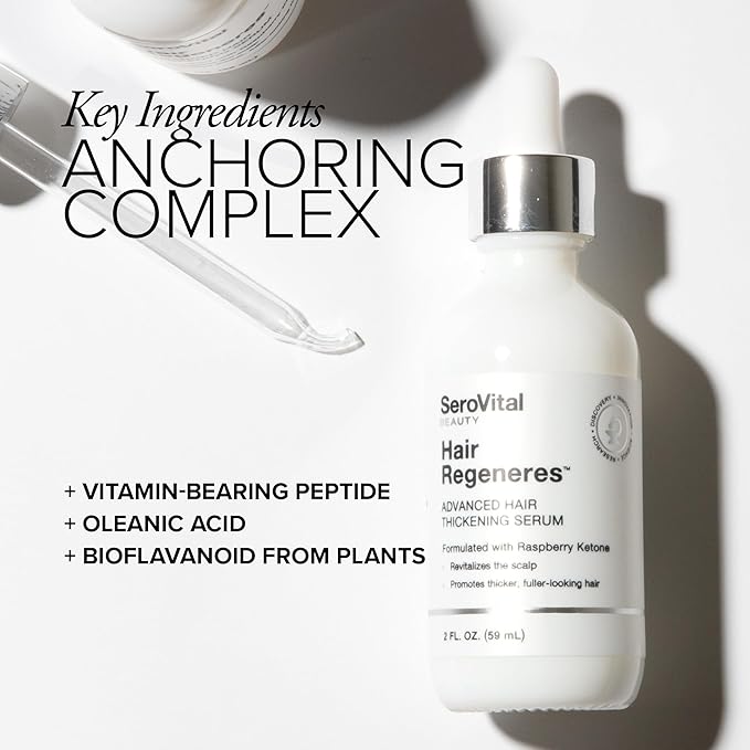 Serovital Advanced Hair Thickening Serum – Revitalize Scalp – Hair Loss Treatment – Scalp Serum Drops – Strengthen Hair