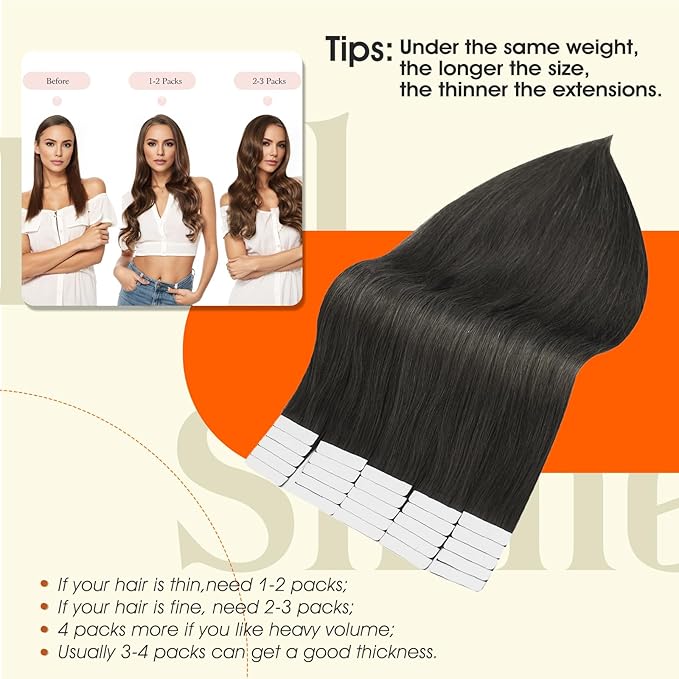 Full Shine Tape in Hair Extensions Human Hair Color 1C Mocha Brown Tape in Extensions Remy Seamless Skin Weft Invisible Extension 12Inch Short Straight for Women 30G 20Pcs