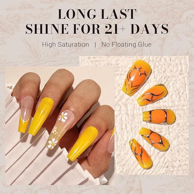 MelodySusie Bright Yellow Gel Polish,0.5fl oz Nails Soak Off UV LED Neon Yellow Gel Nail Polish Gift for Women Nail Art Manicure Salon DIY Nail Design Decoration at Home-302-A2903