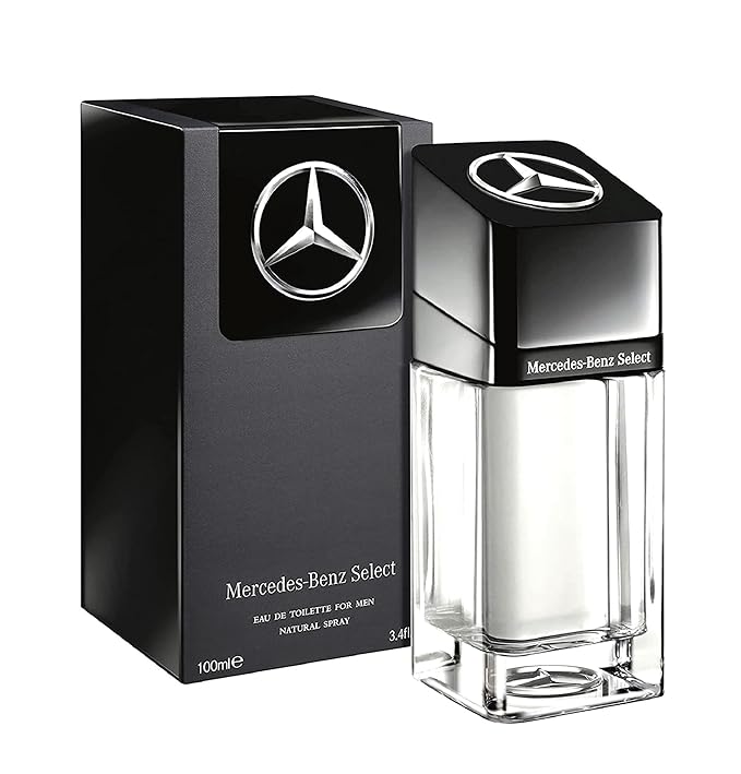 Mercedes-Benz Select - Eau de Toilette for Men - Long Lasting Mens Fragrance with Bergamot, Mint, Musk Notes - Fruity Woody Cologne for Men - 3.4 oz