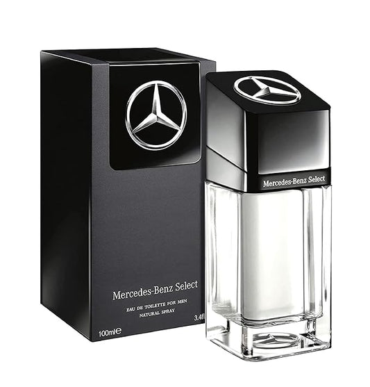 Mercedes-Benz Select - Eau de Toilette for Men - Long Lasting Mens Fragrance with Bergamot, Mint, Musk Notes - Fruity Woody Cologne for Men - 3.4 oz