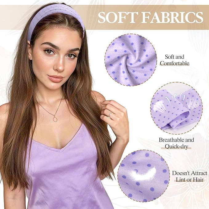 Gift for Women 8pcs Fashion Headband: Headbands for Women Girls Stocking Stuffers Birthday Gift Soft Fabric Hairbands Hair Styling Accessories Valentines Day Gifts for Her Woman Teen Girls Wife Sister