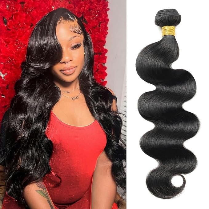 12 A Human Hair Bundles 16 Inch Body Wave Curly Bundles Human Hair 100% Unprocessed Brazilian Raw Virgin Hair 1 Bundles Body Wave Natural Color