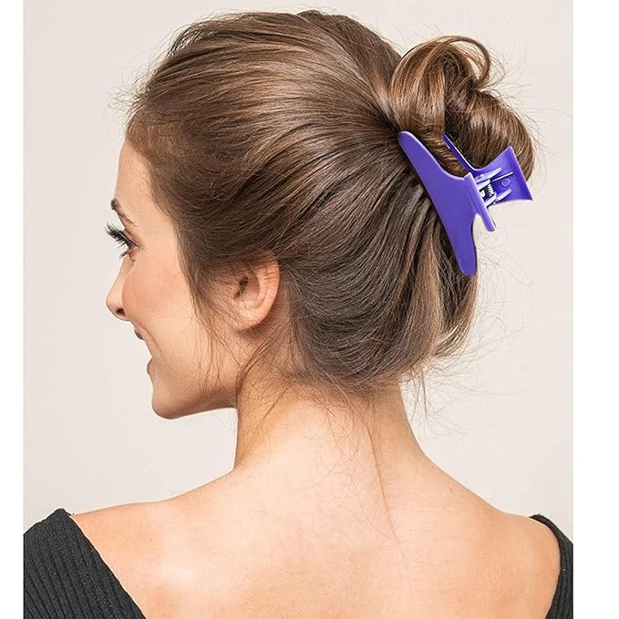 Ondder 24 Pcs Butterfly Hair Clamps Claw Clips Hair Claw Clips Salon Pro Section Clip for Styling, Sectioning, Cutting, Coloring Hair Clips Hairdressing Salon Tool Hair Accessories for Women Girls