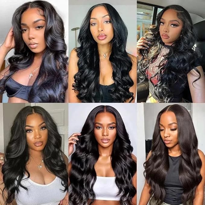 Freiuoke Body Wave Bundles Human Hair 18 20 22 Inch Unprocessed Brazilian Virgin Hair 3 Bundles 150g Body Wave Weave Bundle Real Human Hair Extensions