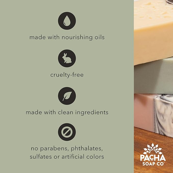 Pacha Soap Co. Magnesium Flake Salt Soak - Sea Salt & Moss, Soothing Mineral Bath Soak with Magnesium & Sea Salt, Paraben, Sulfate, and Dye-Free, Handcrafted in The USA, 2-Pack, 32 oz Each