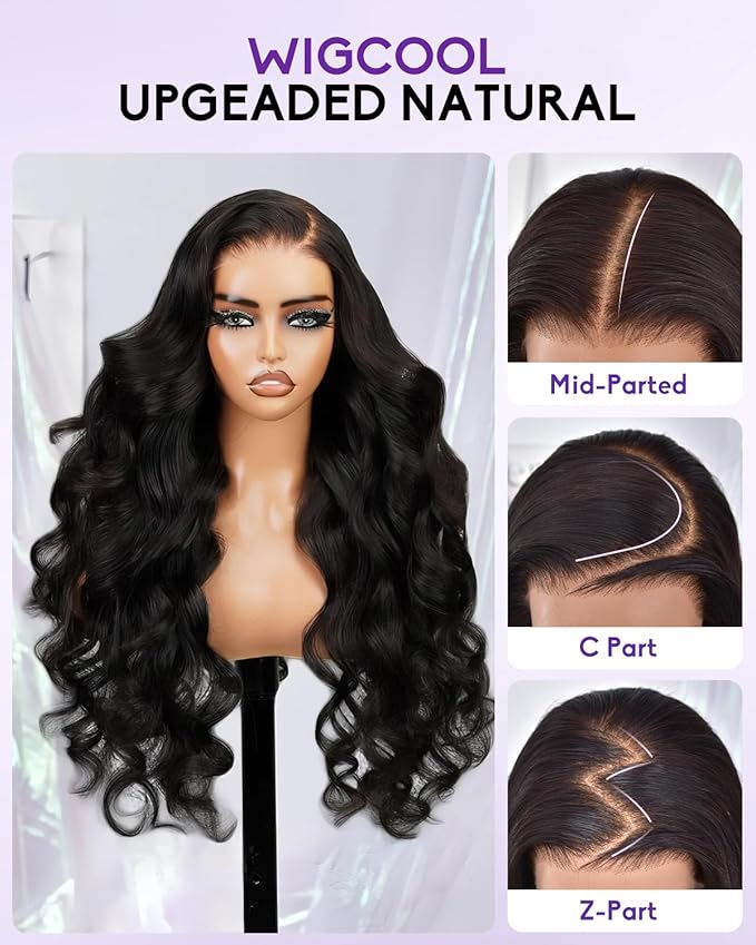 13x6 Body Wave Lace Front Wigs Human Hair Pre Plucked 180 Density HD Transparent Lace Frontal Wigs Human Hair for Women Glueless Wigs No Synthetic Blend Triple Lifespan 3X 22Inch