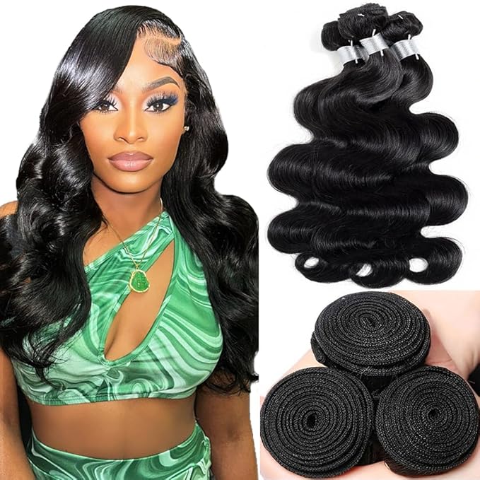 12 14 16 Inch Body Wave Bundles Human Hair Brazilian Virgin Human Hair 3 Bundles Human Hair For Women Natural Color