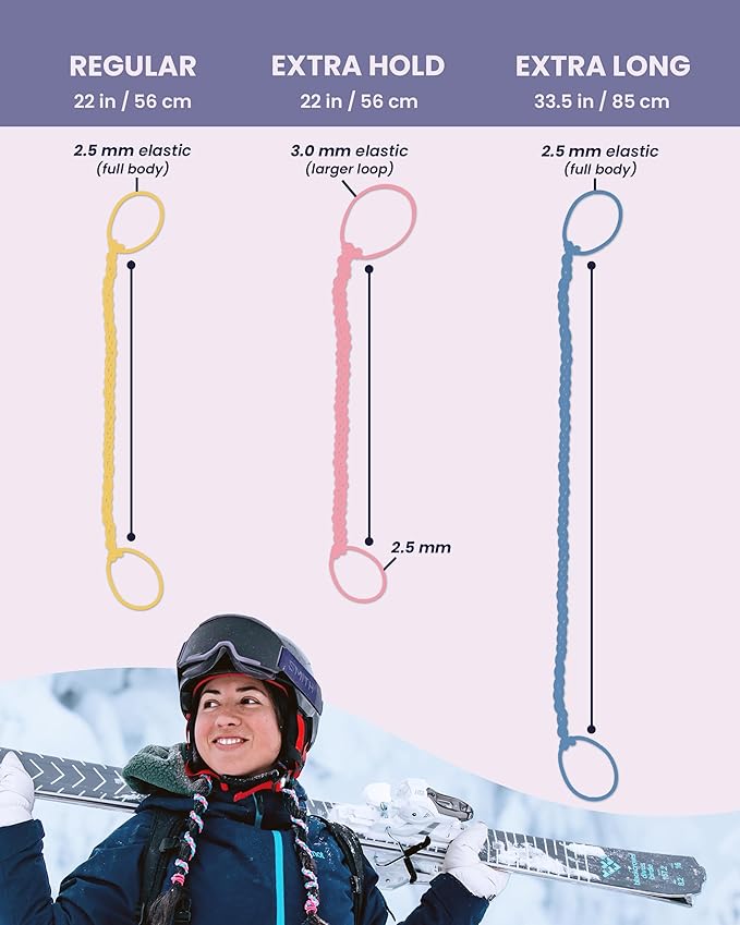 Rip Tie 24" x 2.5mm Soft Hair Tie for Women, 3 Pack Tropical – Tangle Free Ponytail Holders – Prevents Hair Damage – Ideal for Activities like Surfing, Exercising, Running, and More
