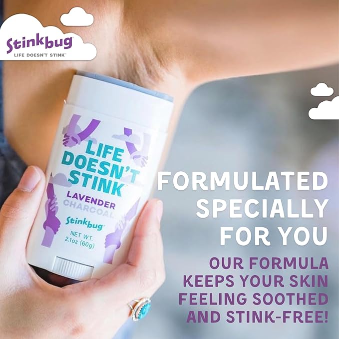Natural Deodorant By Stinkbug, All Natural Deodorant with Coconut Oil and Natural Scents, Summer Variety Scents 3 Pack