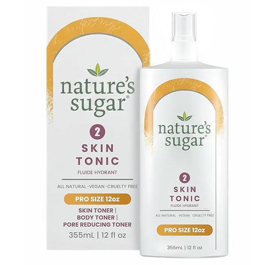 Nature’s Sugar Skin Tonic – Hydrating Pre & Post Sugar Wax Care Spray for Face & Body – Cooling Toner Supports Smooth Sugaring, Pore Prep & Moisturizing Skin Wellness for Women & Men – 355 ml