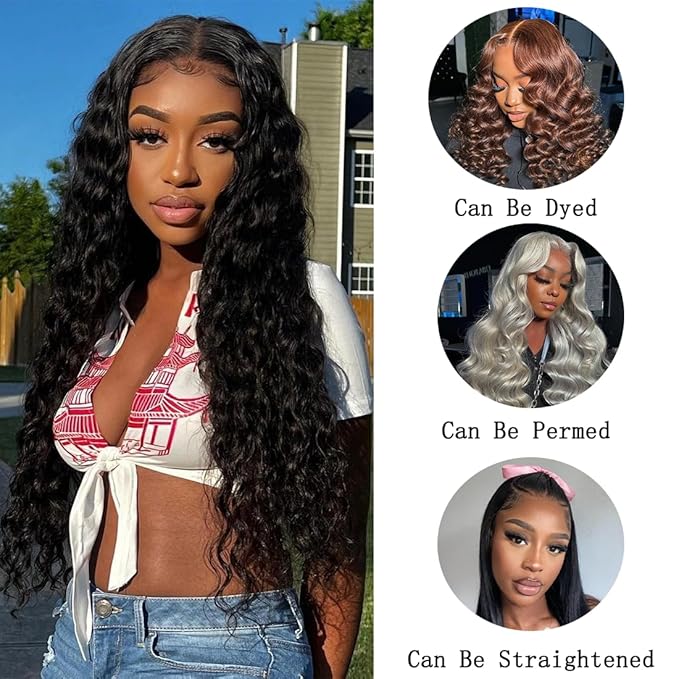 16a Loose Deep Wave 3 Bundles 100% Unprocessed Brazilian Virgin Human Hair 22 24 26 Loose Deep Wave Human Hair Bundles Curly Bundles Human Hair Weave Double Weft Natural Color