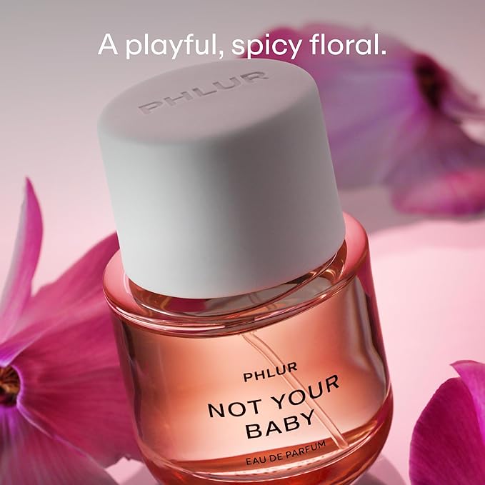PHLUR Not Your Baby Eau de Parfum - Full Size Perfume Fragrance - Spicy Floral Perfume with Cardamom, Bergamot, Sandalwood & Vanilla (50mL)