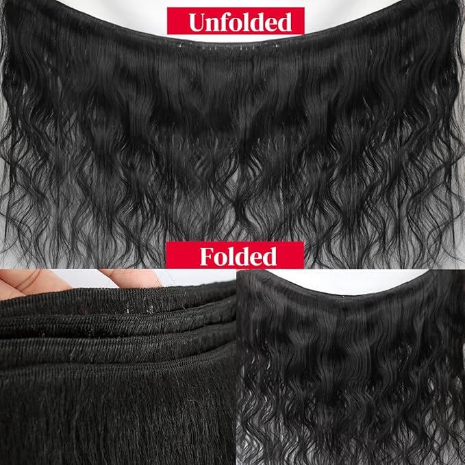 26 28 30 32 Inch Bundles Human Hair 12A Body Wave Bundles Human Hair 100% Unprocessed Brazilian Virgin Hair Body Wave Human Hair Extensions Natural Black