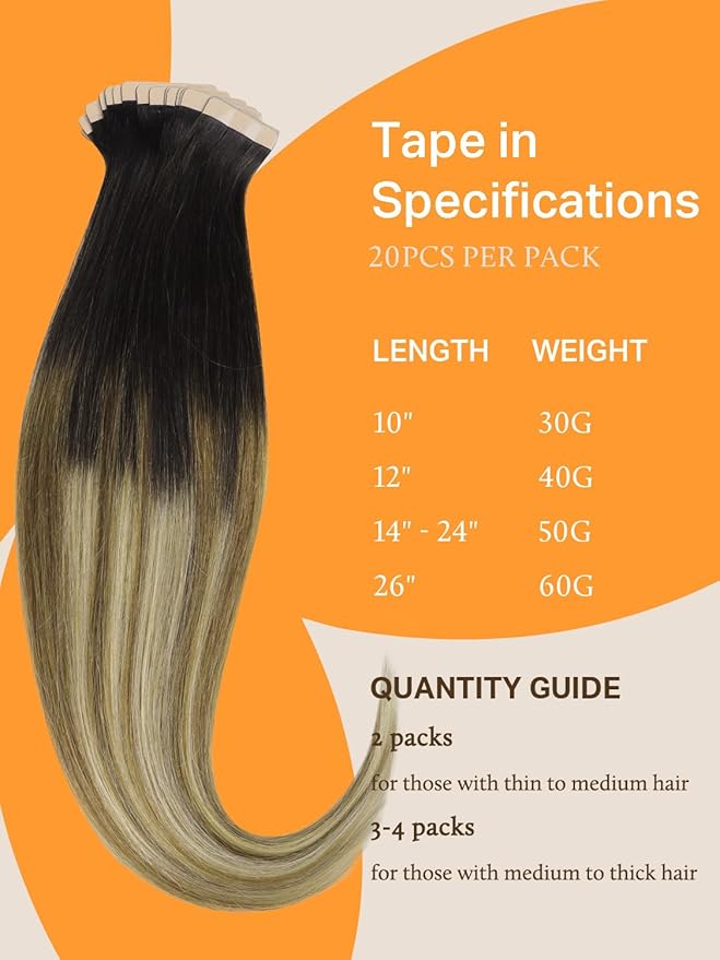 DOORES Hair Extensions Real Human Hair, Dark Brown to Dirty Blonde 10 Inch 30g 20pcs, Tape in Human Hair Extensions Natural Hair Straight Remy Hair Extensions