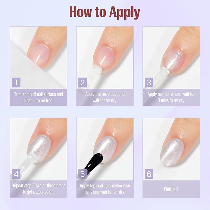 Pearl White Iridescent Nail Polish 15ml - Aurora Mermaid & Unicorn Glossy, Quick Dry Air Dry Long Lasting, Oil-Based Vegan Nail Art Polish - DIY at Home
