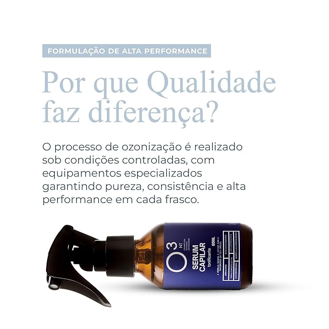 Toning Hair Serum - Active Ozone & Natural Ingredients - Shedding Reduction - Dermatologically Tested - 2.03 Fl Oz