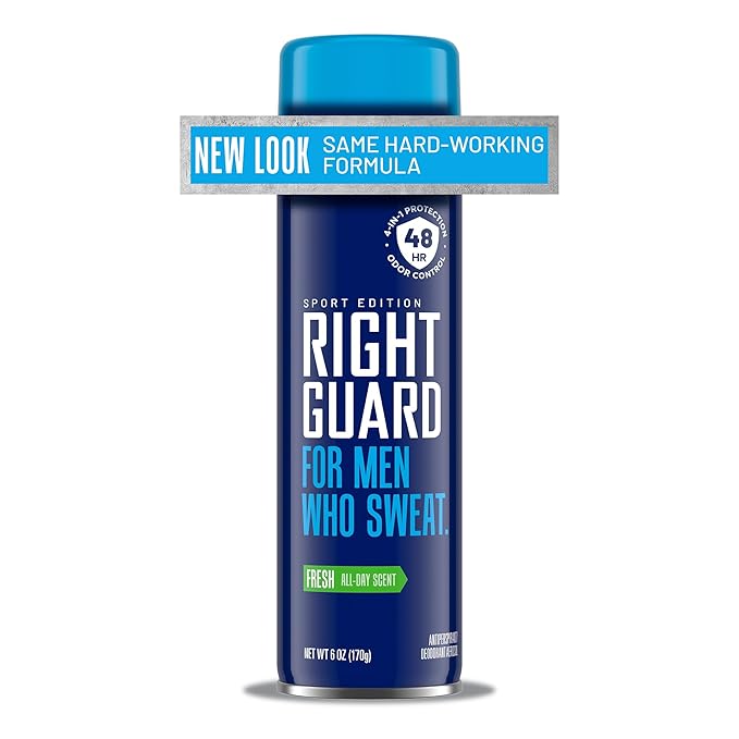 Right Guard Sport Antiperspirant & Deodorant Spray Bundle with Powder Dry & Fresh Scents, 48-Hour Odor Control, Blocks Sweat, 6 oz.
