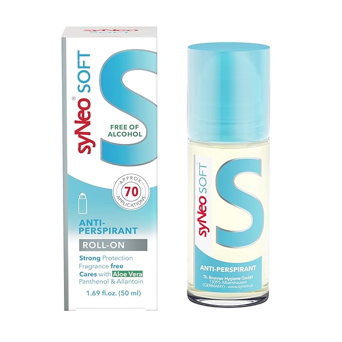 SOFT Antiperspirant Roll-On without alcohol, Halal certified, Anti Sweat Deodorant for men and women against heavy sweating, Anti-Transpirant antiperspirant Roll-On Deodorant, 1 pack 1.69 fl.oz.