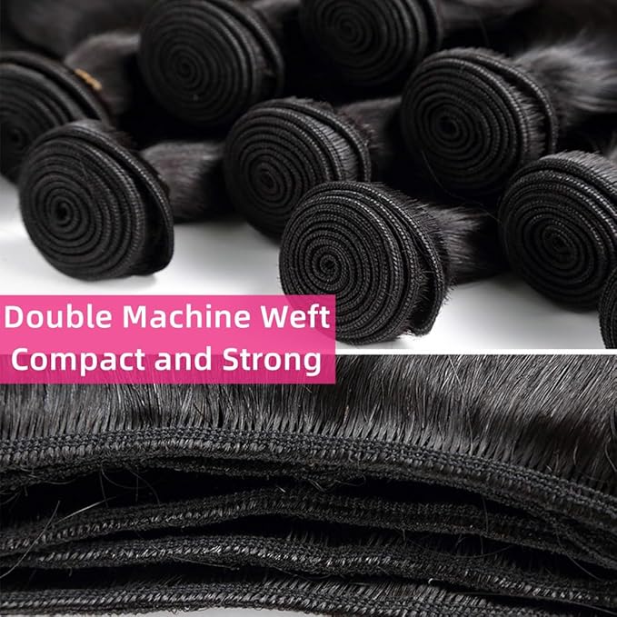 Loose Deep Wave Bundles Brazilian Human Hair Bundles 24 26 28 Inches Brazilian Natural Color Unprocessed Hair Bundles Extensions Double Weft Brazilian Virgin Remy Black Hair Bundles