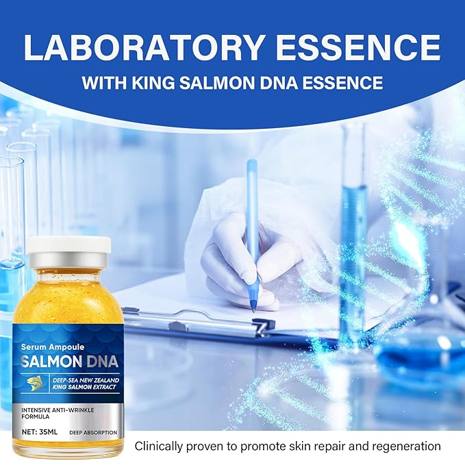 Salmon DNA Serum, 35ml Microneedling Serum for Wrinkles, Anti-Aging & Enhance Barrier Function