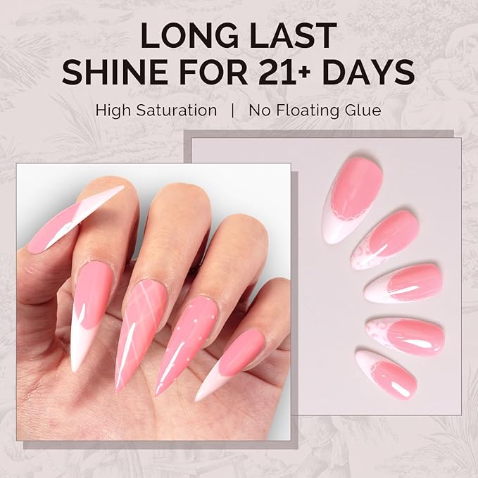 MelodySusie 0.5fl oz Candy Pink Gel Nail Polish, Nails Soak Off UV LED Light Baby Pink Gel Polish Gift for Women Nail Art Manicure Salon DIY Nail Design Decoration at Home-A2609