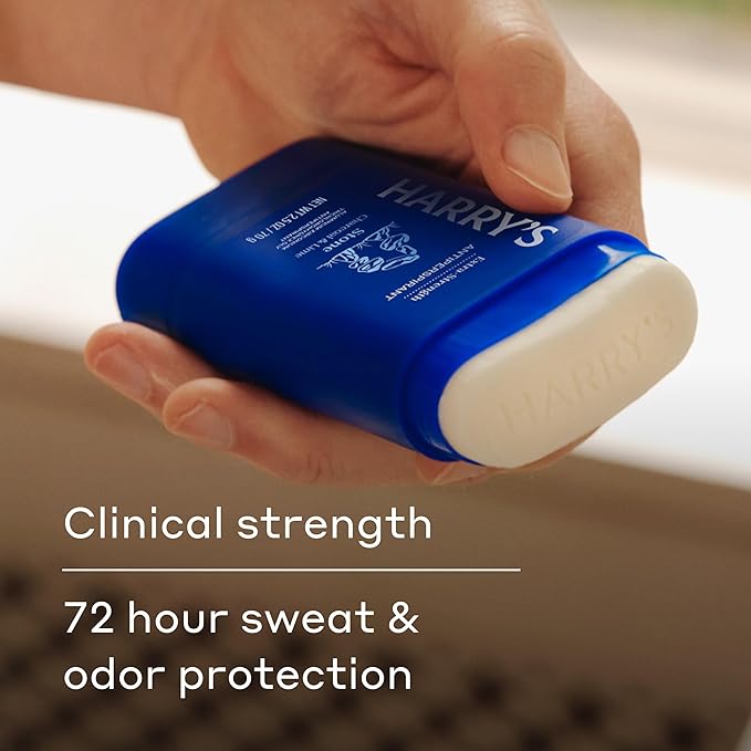 Harry's Extra-Strength Antiperspirant Deodorant, Sweat & Odor Control Antiperspirant for Men, Stone, 2.5 oz Pack of 3