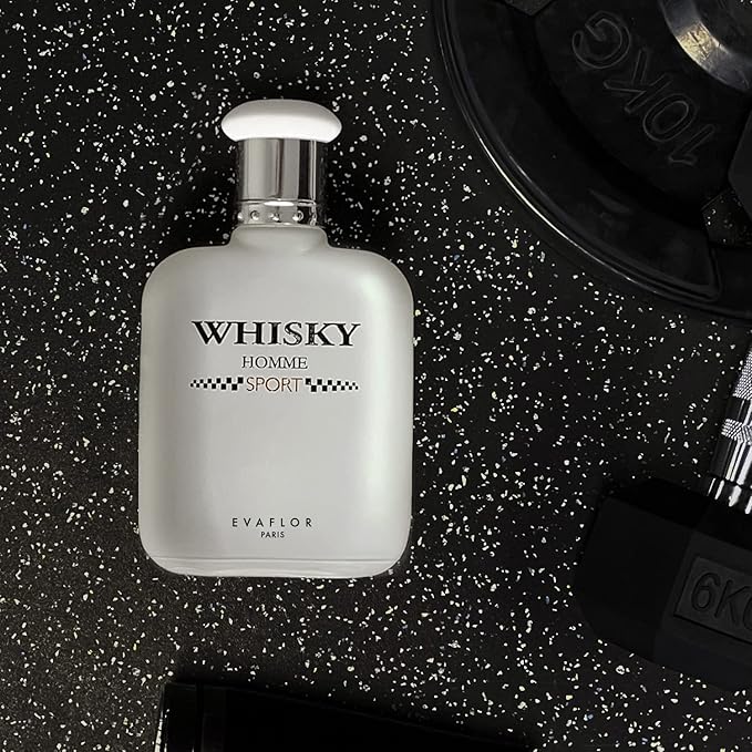 EVAFLORPARIS WHISKY SPORT Eau de Toilette for Men – Fresh and Energizing Scent with Mandarin, Ginger and Amber – For the Dynamic and Competitive Man – Made in France 3.4 Fl Oz