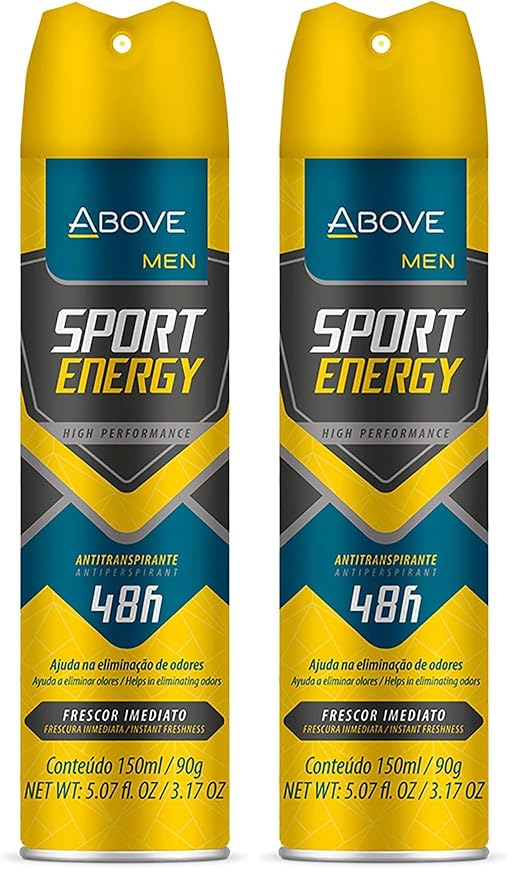 48 Hours Elements Antiperspirant Deodorant - Elements - Men (Sport Energy Men - 1 Unit) (Pack of 2)