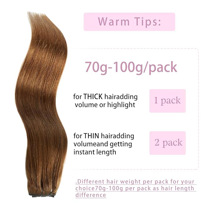 Clip in Hair Extensions Real Human Hair Chocolate Brown 16 inch 7pcs 70g/Pack, Human Hair Clip in Extensions, Salon-Grade Quality, Easy Comfort Wear for Women (#4, 16 inch)