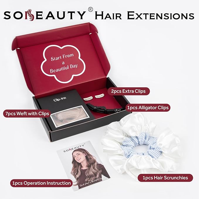Clip in Hair Extensions Real Human Hair, 100% Remy Hair Extensions Clip Ins, Dark Blonde Highlighted Bleach Blonde Hair Extension for Women, #P18A/613A 18Inch 120G 7PCS