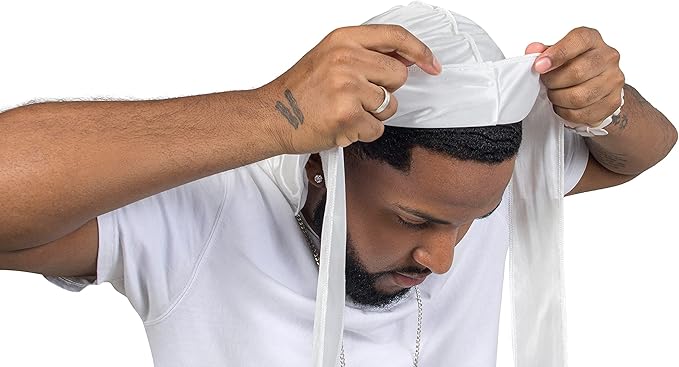 ForceWave Silky Durag for Men Wave Cap Satin Dorag for Men Women 360 Wave