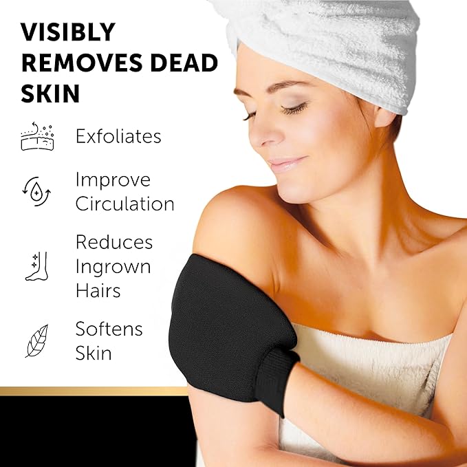 VALITIC 2 Pack Kojic Acid Dark Spot Corrector Soap Bars with Vitamin C, Retinol, Collagen, Turmeric - Original Japanese Complex - Hyaluronic Acid Bundle with 2 Black Exfoliating Gloves for Body Scrub