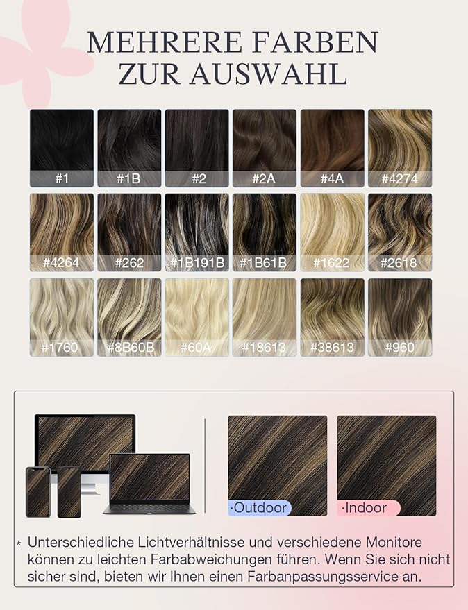 DOORES Seamless Tape in Hair Extensions Human Hair Invisi Edge, Dark Brown to Chestnut Brown 10 Injection Tape-ins with 10 Injection Tape-ins 50g 16 Inch, Human Tape in Extensions