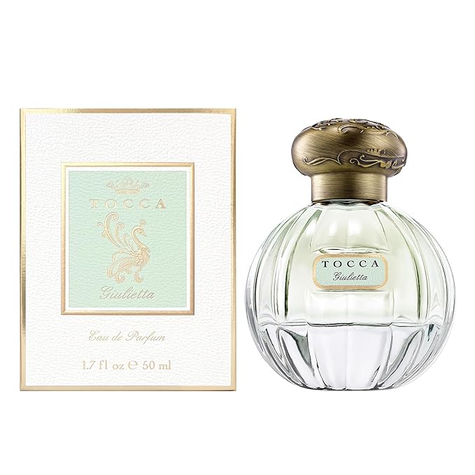 Tocca Eau de Parfum Set for Women, Giulietta (20ml + 50ml) - Fresh Floral, Pink Tulips, Green Apple, Vanilla Orchid, Hand-Finished Bottle