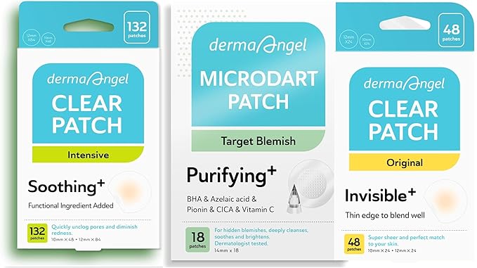 Complete Acne Patch Kit Microdart Early Stage Underground Pimple and Surface Cystic Pimple Support