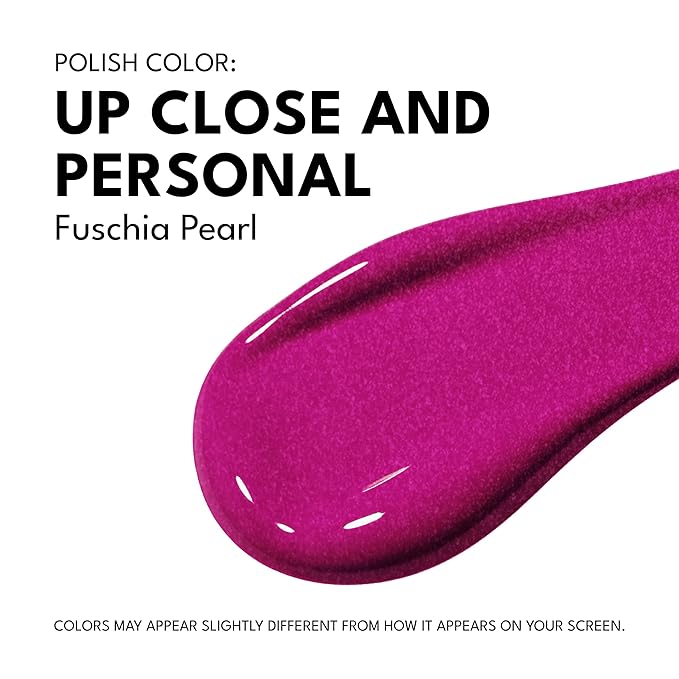 RC Red Carpet Manicure Fortify & Protect LED Gel Nail Color - Long-Lasting, Vibrant, Professional, High Shine, Chip-Resistant - Infused with Vitamin A & Biotin (Up Close And Personal, 0.3 Fl Oz)