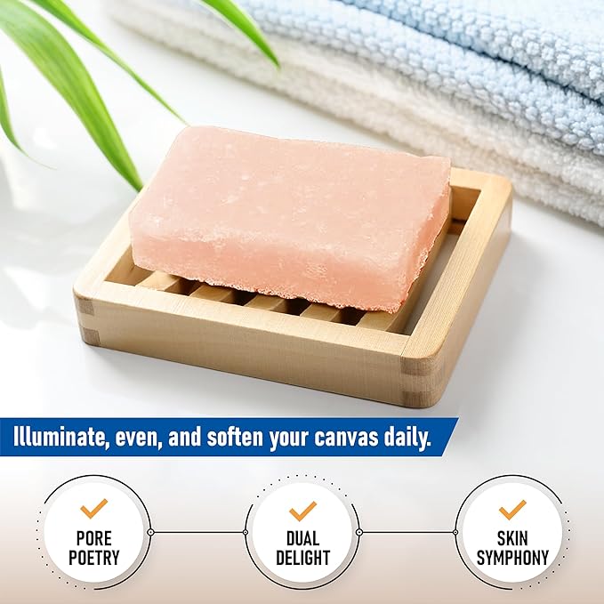 T.Taio Esponjabon Pore-Cleansing Soap Sponge - Cleansing Shower Scrubber - Cleaning Bath Wash Scrub - Oil Removal - Massage & Lather Foot, Elbow, & Face - Bathroom Accessories (2-Pack)