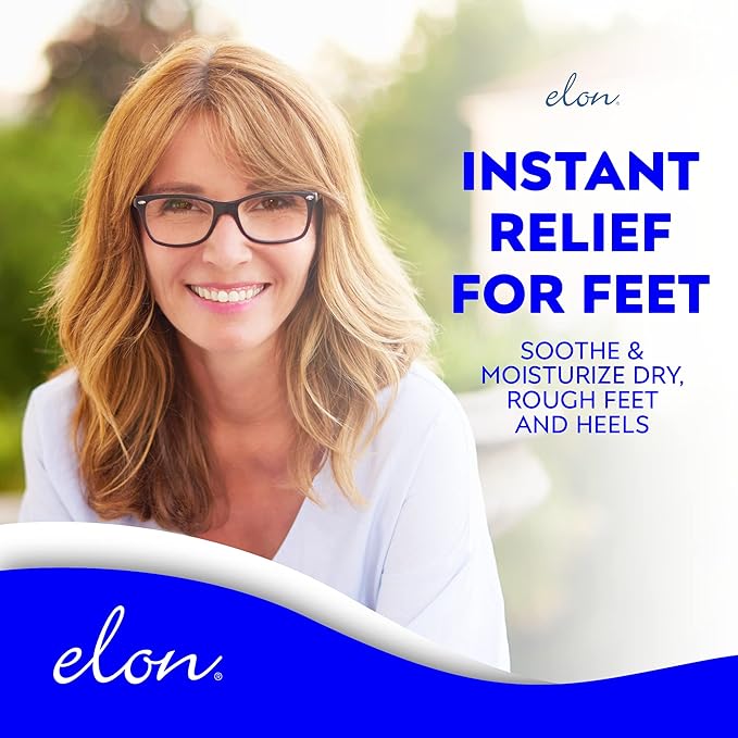 Elon Herbal Foot Cream (5 oz.) – Hydrating Foot Healing Cream w/Vitamin E & Green Tea Extract – Moisturizing & Instant Relief – For Dry Cracked Feet