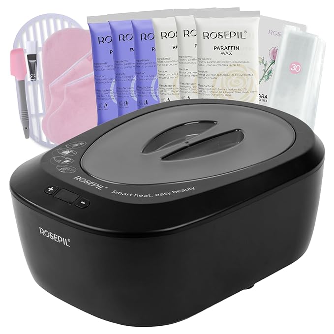 Intelligent Paraffin Wax Machine for Hands & Feet -3000ml Pro Wax Warmer with Full-Automatic, Safe & Easy Use| 6 Pcs Wax Included | Spa-Grade Bath for Home & Salon