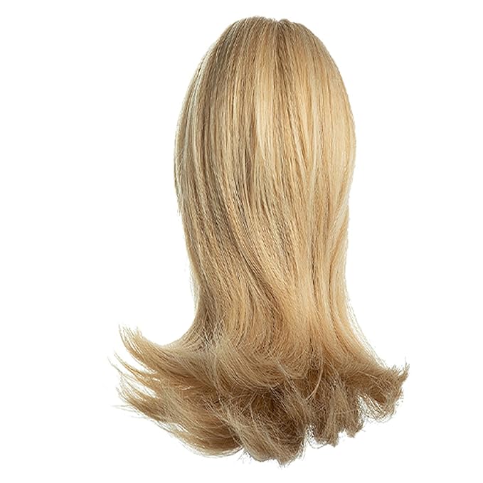 Ponytail Hair Extensions, 12 Inch Claw Clip Ponytail Hair Extensions for Women, Chin Clip Wigs, Soft Synthetic Wigs-Light Honey Blonde