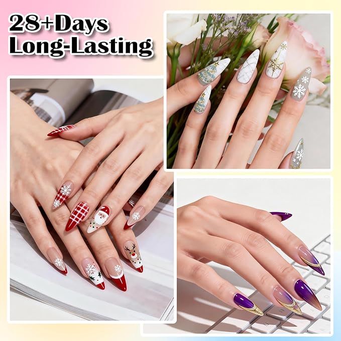 PEACECOLOR Gel Nail Polish Set 40PCs,Fall Gel Polish Kit 35 Colors White Nude Neutral Brown Pink Red with 5Pcs Glossy/Matte/Glitter Top Base Coat Soak Off Nail Art Gifts for Women