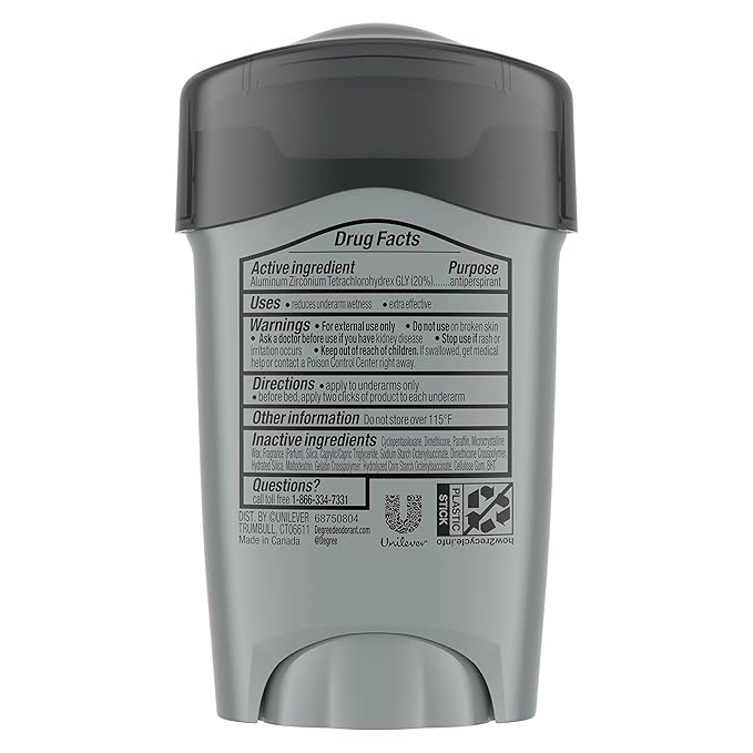 Degree Men Antiperspirant Deodorant Sport Strength,72-Hour Sweat & Odor Protection Prescription-Strength Antiperspirant For Men with MotionSense Technology, 1.7 oz (Pack of 2)