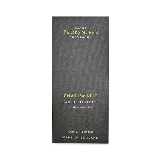 Pecksniff's Mens 100 ml/3.3 fl oz Eau de Toilette Charismatic – Fresh Fougere Cologne with Bergamot, Lime, Lily & Freesia