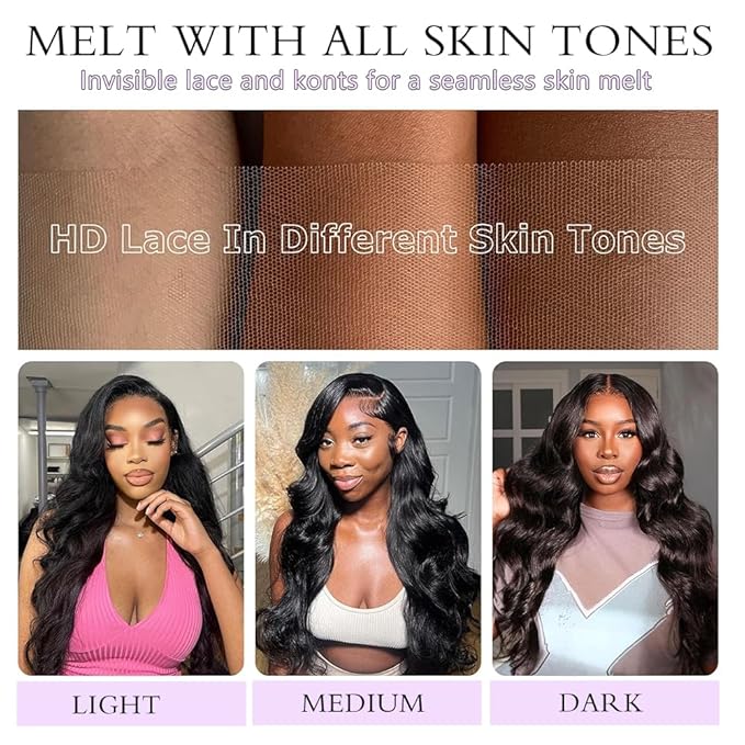 7x6 Body Wave Glueless Wigs Human Hair Pre Plucked Pre Cut 250% Density Drawstring Wig Human hair 7x6 HD Lace Front Wigs Human Hair for Black Women Pre Everything Ready to Go Wig 26inch
