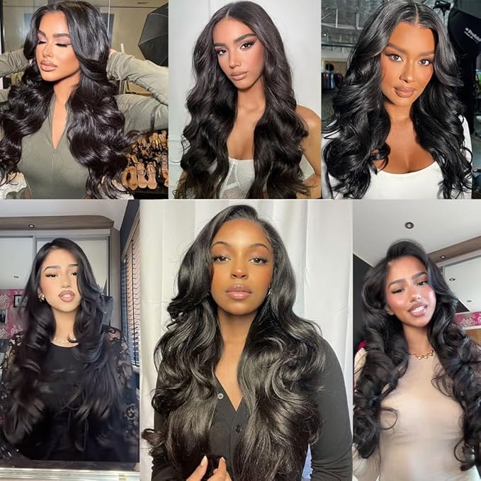 12A Human Hair Bundles 22 24 26 Inch Body Wave Bundles Human Hair 100% Unprocessed Brazilian Virgin Quick Weave Natural Black