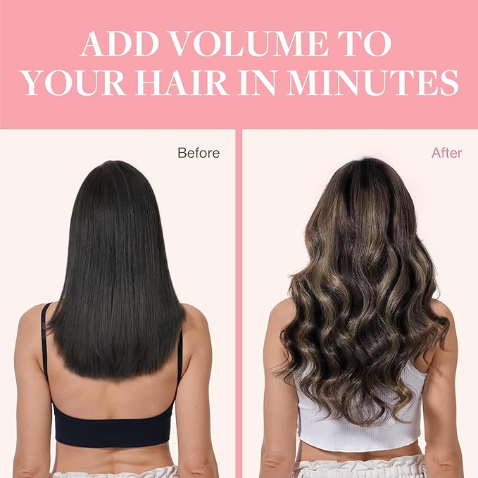 GOO GOO Clip in Hair Extensions Real Human Hair, Remy Human Hair Extensions Clip ins for Women, Natural Human Hair, 22 Inch 170g 7Pcs, 1B/16/1B Balayage Natural Black to Light Blonde